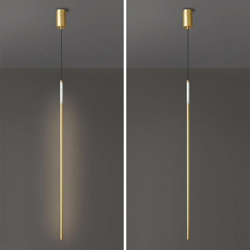 Pendre de style simple moderne Cuivre 1 éclairage léger pour le chevet ou salon