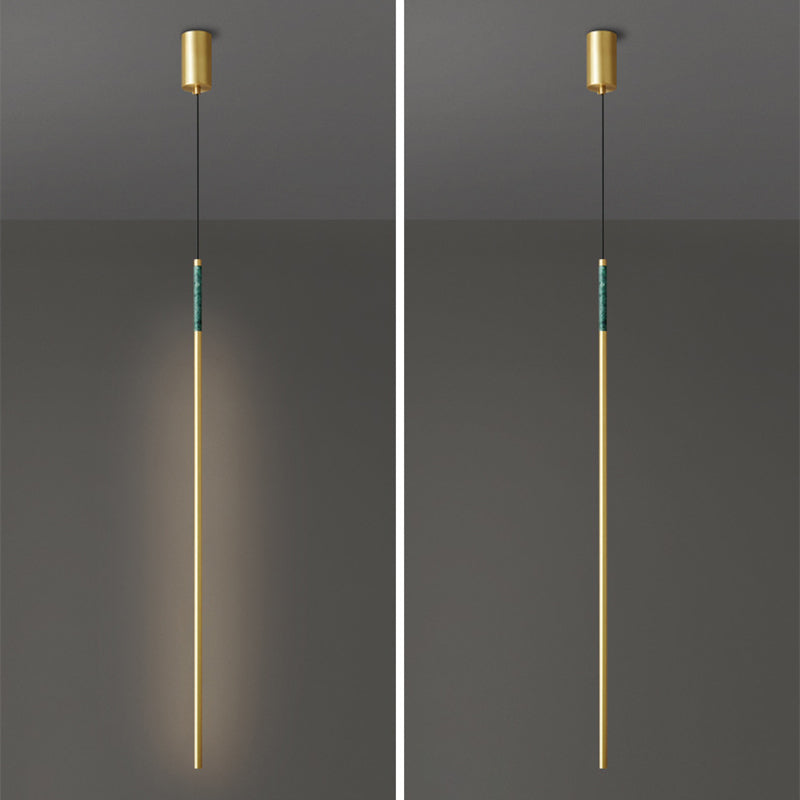 Pendre de style simple moderne Cuivre 1 éclairage léger pour le chevet ou salon