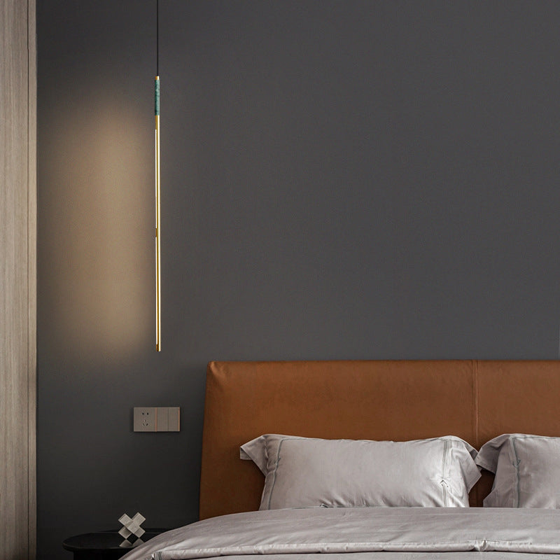 Pendre de style simple moderne Cuivre 1 éclairage léger pour le chevet ou salon