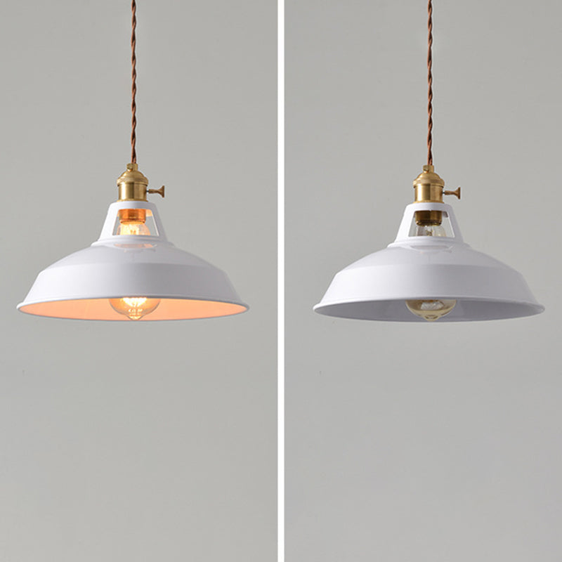 Noordse macaroon -stijl hanglampen plafondlampen potbedekking ijzer 1 licht hanglampen voor bar