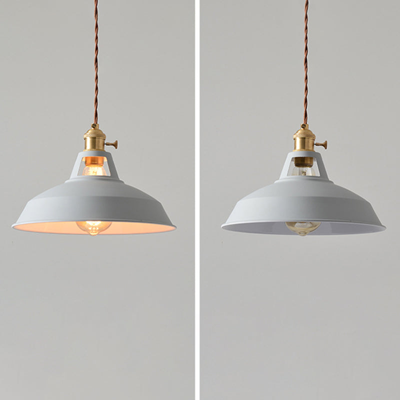 Noordse macaroon -stijl hanglampen plafondlampen potbedekking ijzer 1 licht hanglampen voor bar