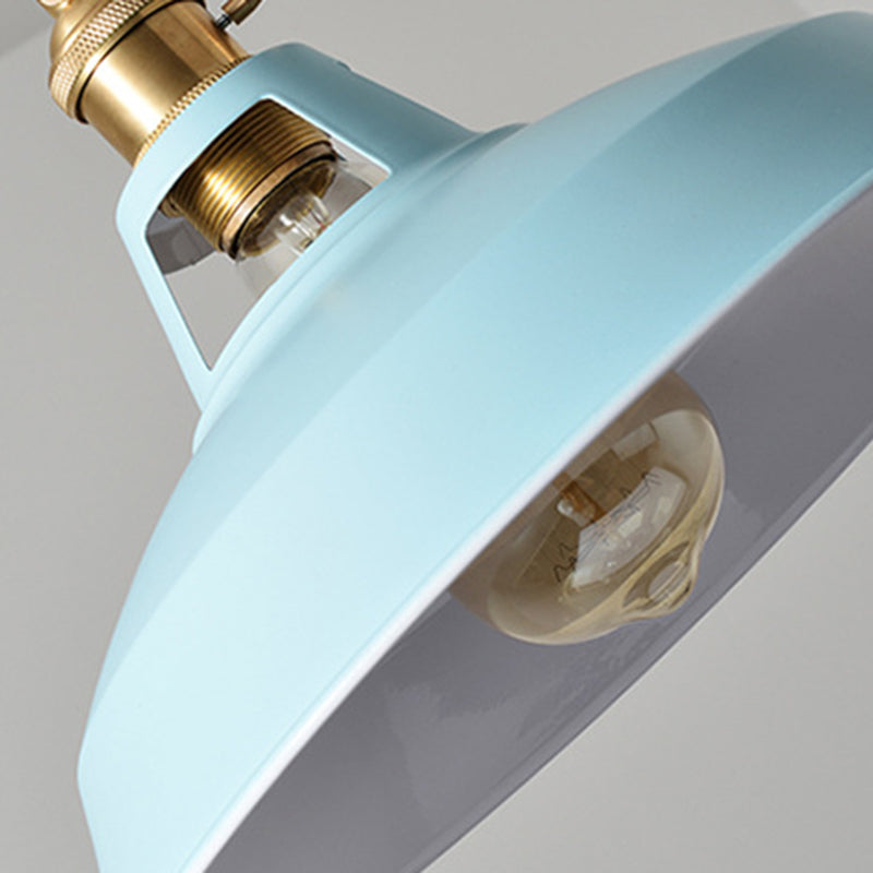 Noordse macaroon -stijl hanglampen plafondlampen potbedekking ijzer 1 licht hanglampen voor bar