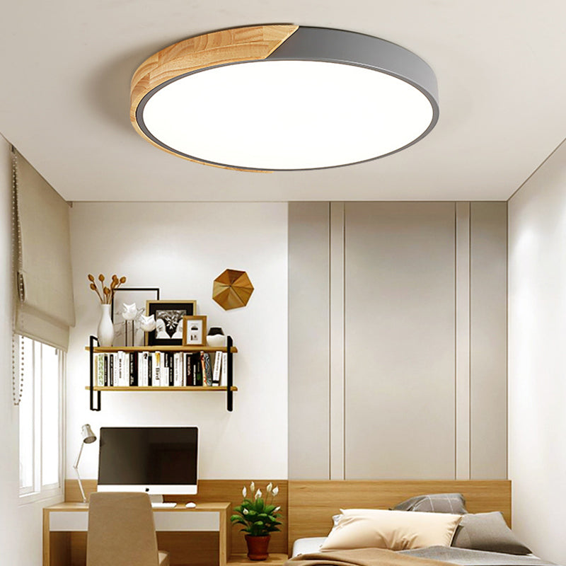 Luz de techo de color de la Sala de estar macron marco metálico luz de techo LED