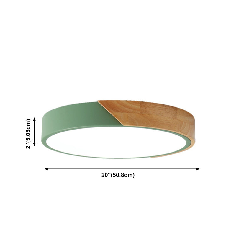 Luz de techo de color de la Sala de estar macron marco metálico luz de techo LED