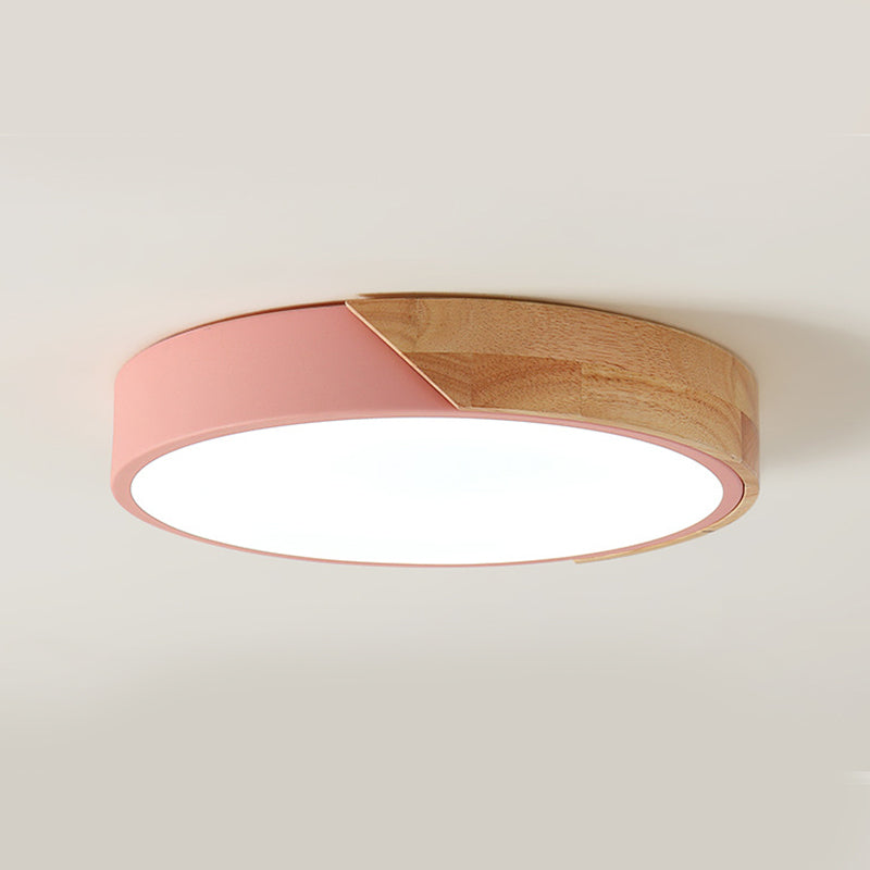 Luz de techo de color de la Sala de estar macron marco metálico luz de techo LED