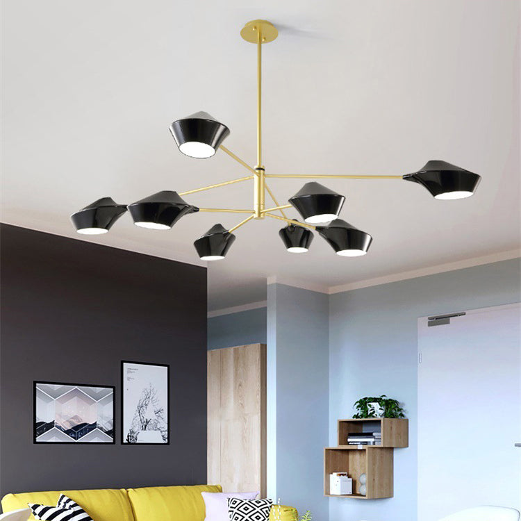 8 Hoofd Postmodern Special Chandelier Light Warmtures Restaurant Hangende kroonluchter voor zitkamer