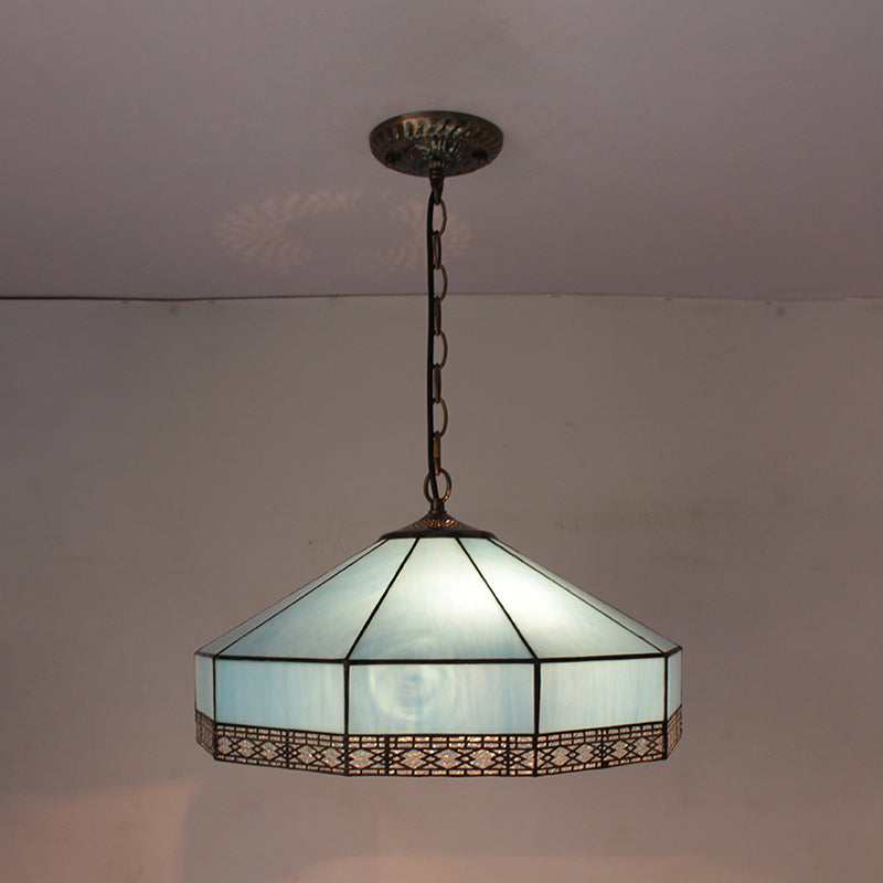 Buntglas Schmetterling Anhängerlampe 5 Lichter Tiffany -Stil Kronleuchter für Restaurant