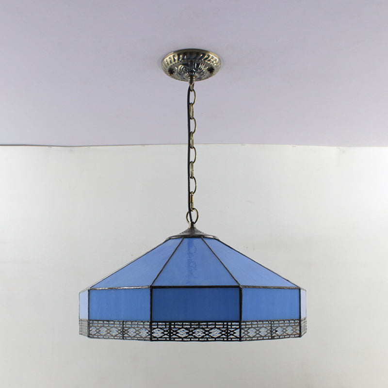 Lampada a ciondolo a farfalla in vetro colorato 5 luci lampadario in stile tiffany per ristorante