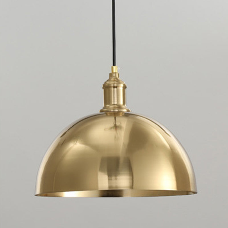 Anhänger Beleuchtungskörper Moderne 1-Licht-Gold-Federlampe mit Metallschatten