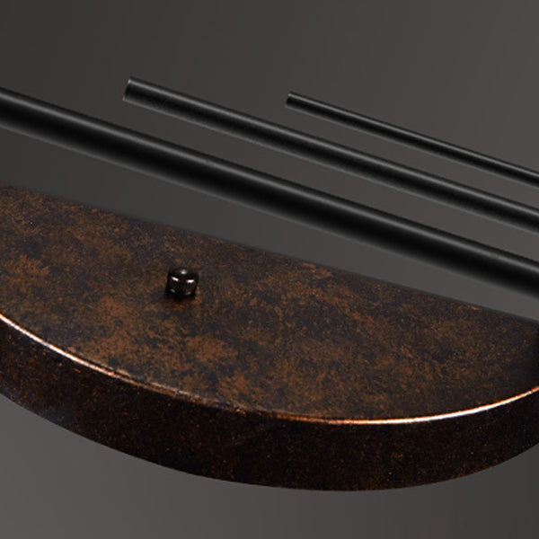 Lampada a ciondolo in legno in difficoltà di legno ristorante in legno vintage Luce sospesa