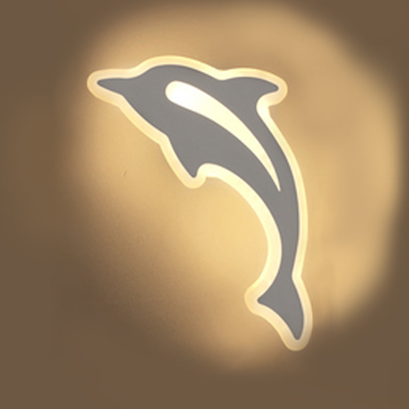 Metalen SCONCE LICHT CARToon -vormige wandbevestiging Lichtbeveiliging voor slaapkamerfoyer