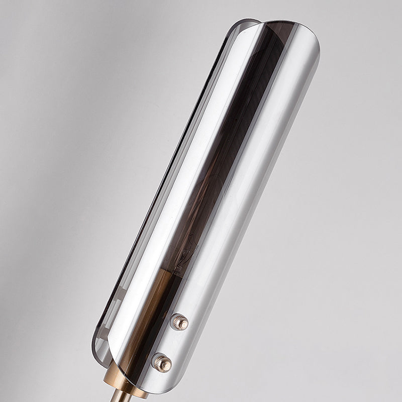 Glass Wall Lighting Contemporary 2 Lights Gold Sconce Lamp Fixture for Living Room