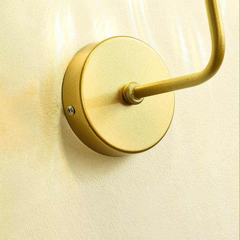 Kugelförmige Wandleuchte minimalist 1 helle Glaswandleuchten mit Arm