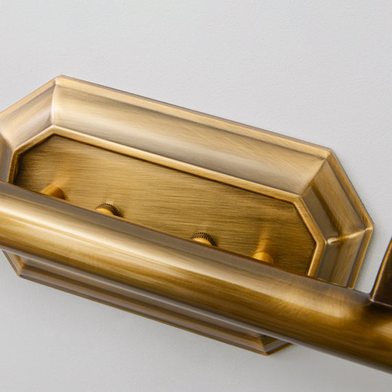 Lampada a parete moderna a parete lampada con foglie di pannelli conici in bronzo con tonalità di vetro