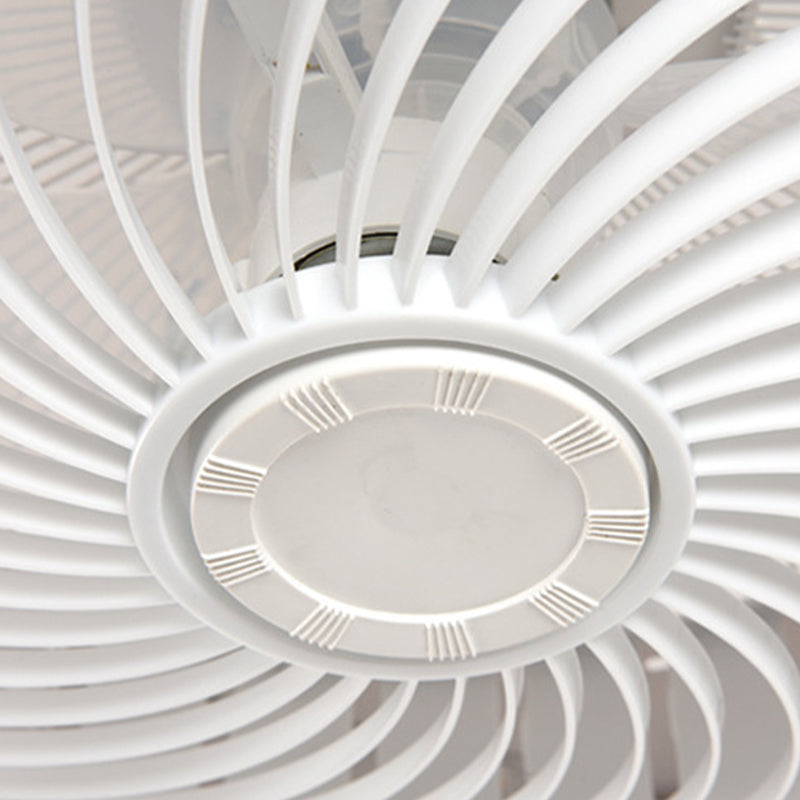 Macaron Flush Mount Deckenventilator Runde LED -LED -Halbflush -Licht mit Acrylschatten