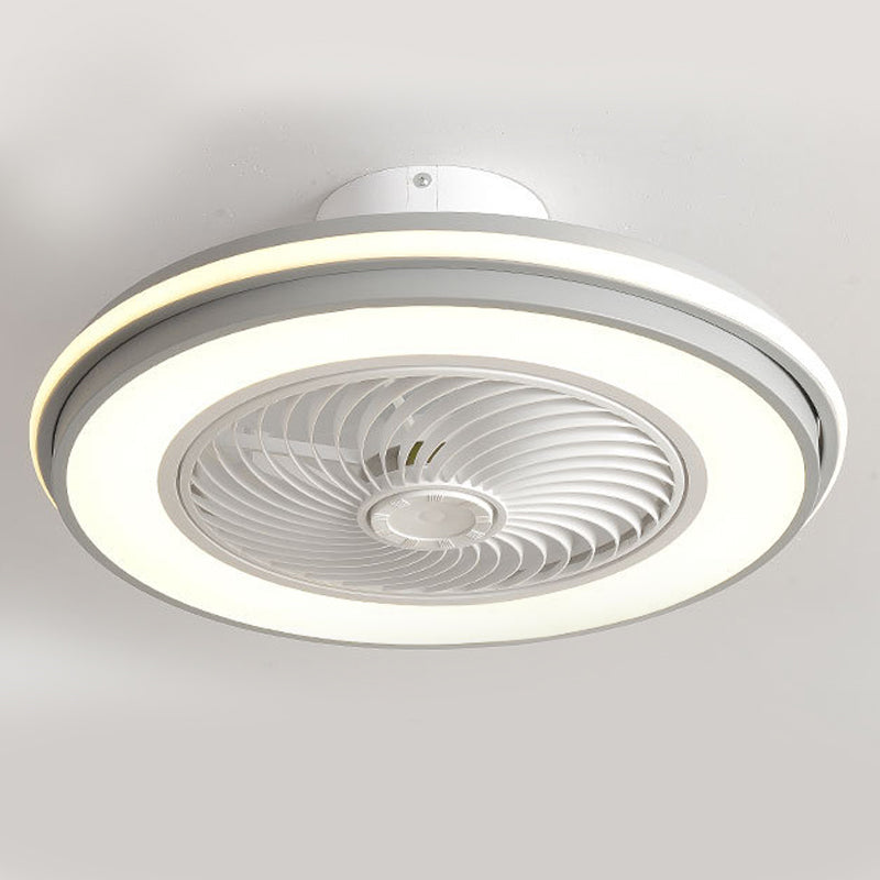 Abgerundete Deckenventilator Lampe Schlafzimmer Metall Nordic Style LED Semi-Flush Mount Light