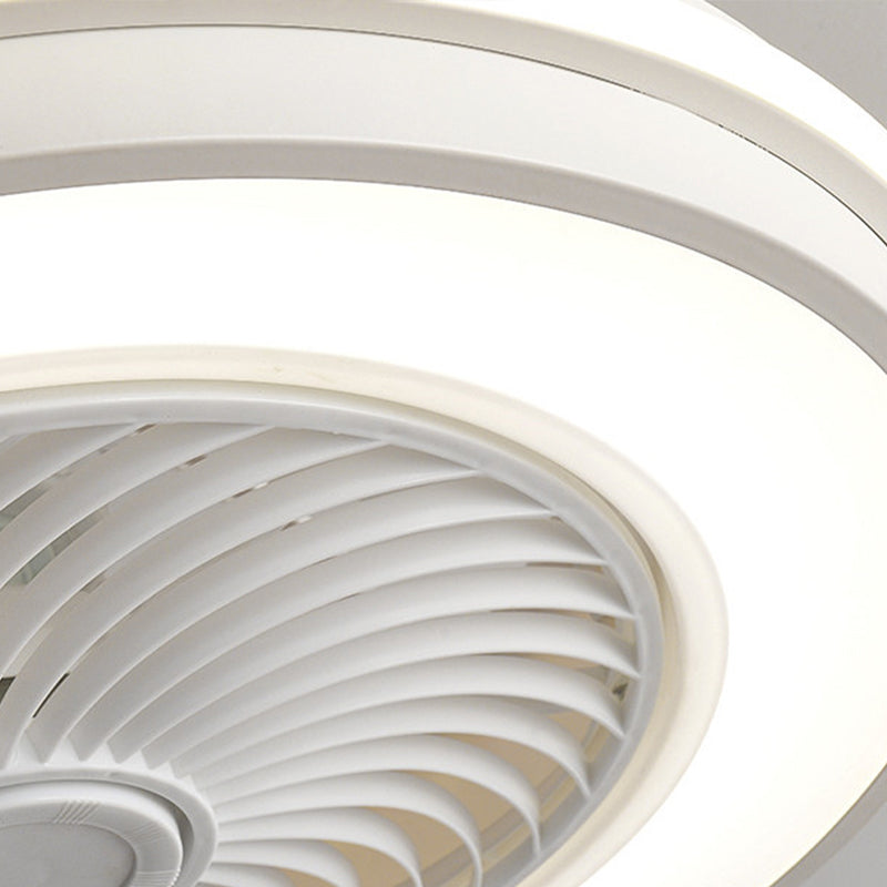 Abgerundete Deckenventilator Lampe Schlafzimmer Metall Nordic Style LED Semi-Flush Mount Light