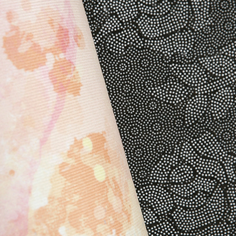 Colorful Yellow Area Rug Splash-Ink Pattern Polyester Area Rug Anti-Slip Backing Rug for Living Room