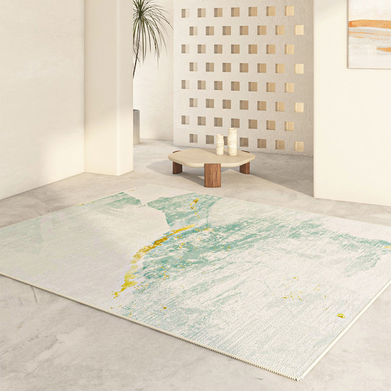 Industrial Rust Pattern Rug Polyester Indoor Carpet Non-Slip Backing Area Rug for Living Room
