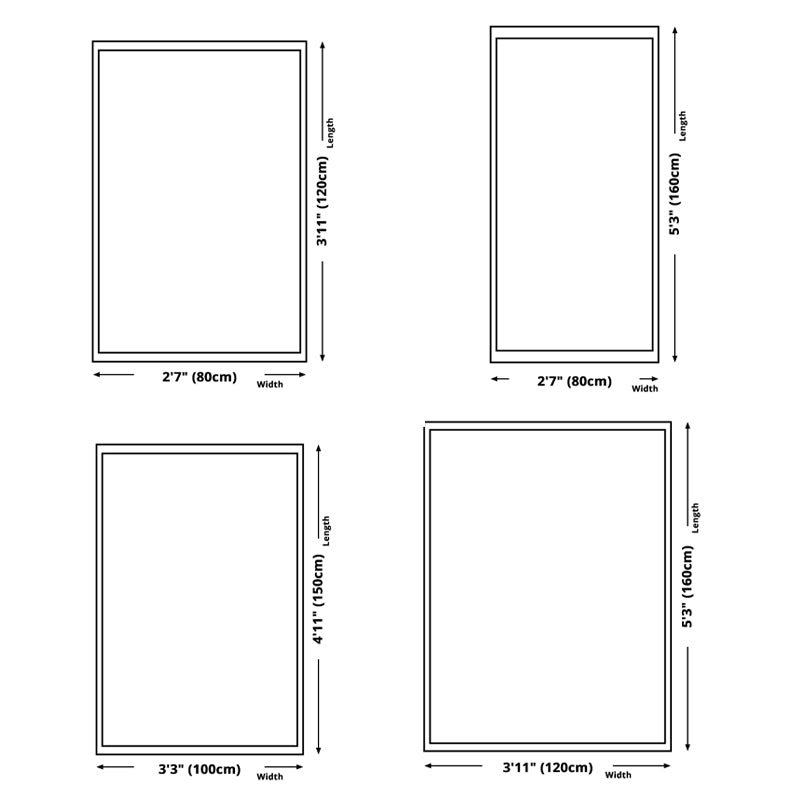 Black Modern Rug Polyester Graphic Rug Non-Slip Backing Area Rug for Living Room