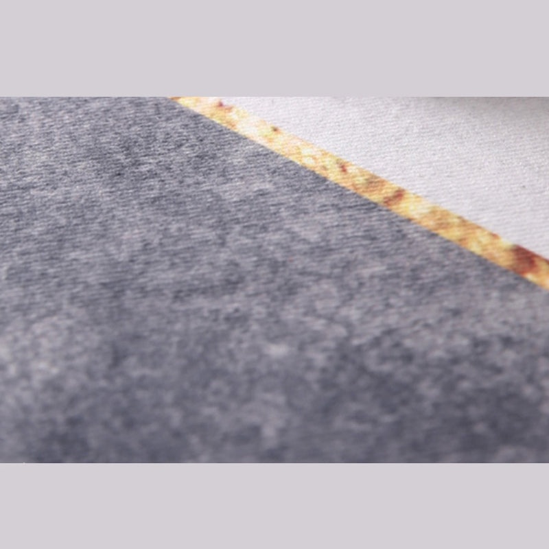 Black Modern Rug Polyester Graphic Rug Non-Slip Backing Area Rug for Living Room