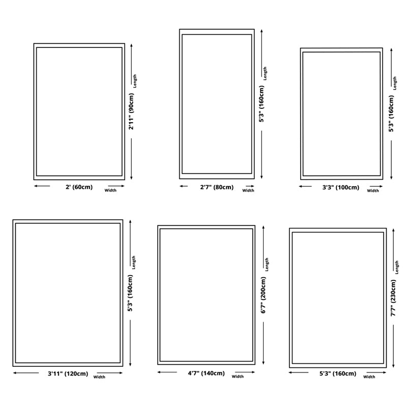 Navy Traditional Area Rug Antique Pattern Polyester Carpet Stain Resistant Rug for Home Decor