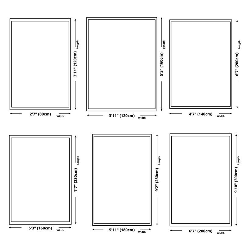 Modern Abstract Pattern Area Rug Washable Living Room Carpet Polyester Rug with Non-Slip Backing