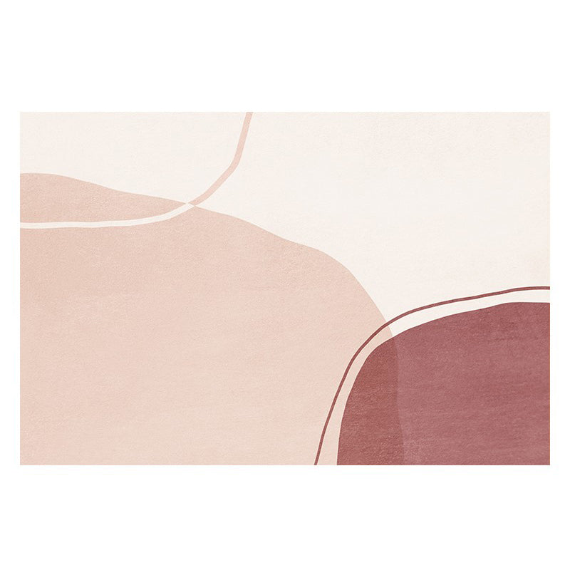 Funky Area Rug Contrast Panel Polyester Carpet Living Room Rug with Non-Slip Backing