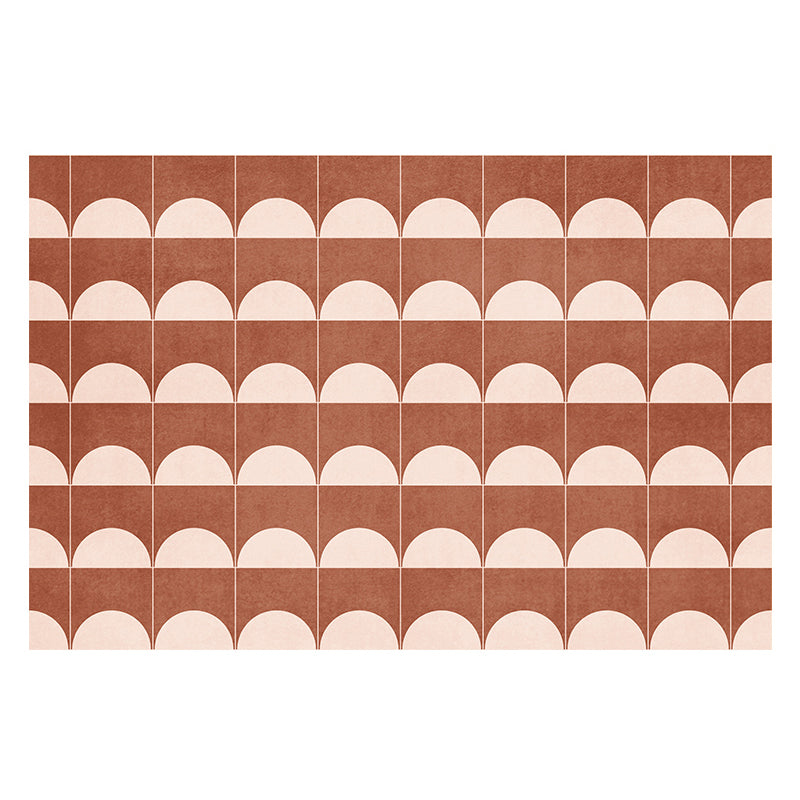 Modern Area Carpet Checkerboard Grid Pattern Rug Washable Polyester Carpet with Non-Slip Backing