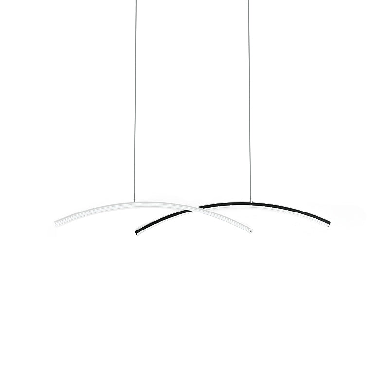 Caratteristica nordica semplice stile moderno a led lampadario isola lampadario per soggiorno sala da pranzo