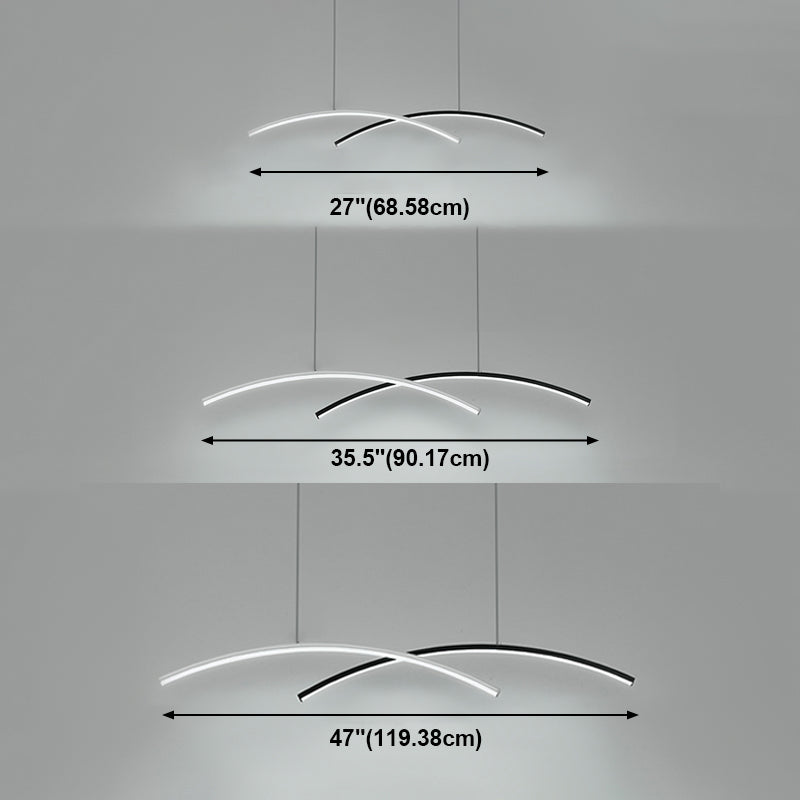 Caratteristica nordica semplice stile moderno a led lampadario isola lampadario per soggiorno sala da pranzo