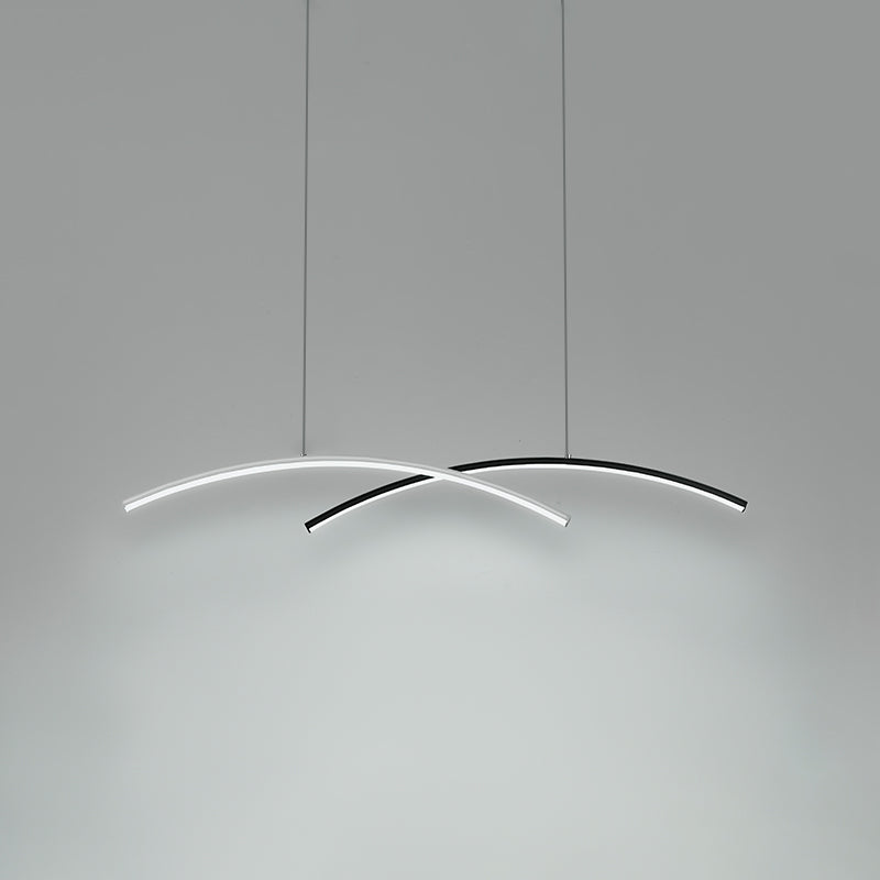 Caratteristica nordica semplice stile moderno a led lampadario isola lampadario per soggiorno sala da pranzo