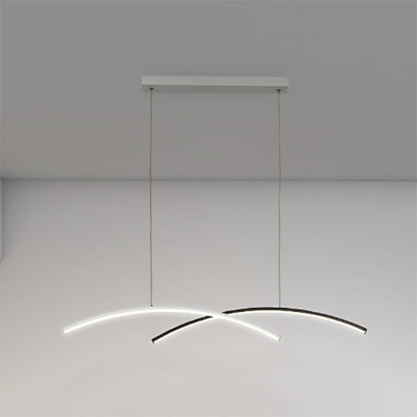 Caratteristica nordica semplice stile moderno a led lampadario isola lampadario per soggiorno sala da pranzo