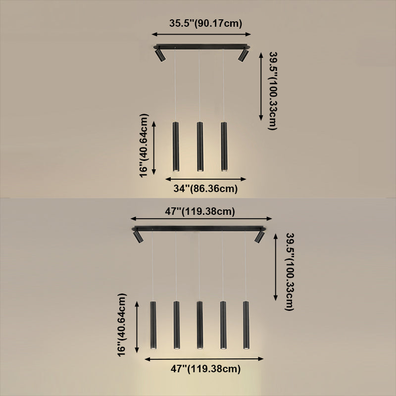 Characteristic Minimalism Modern Light Luxury Style LED Island Chandelier Light for Dining Room