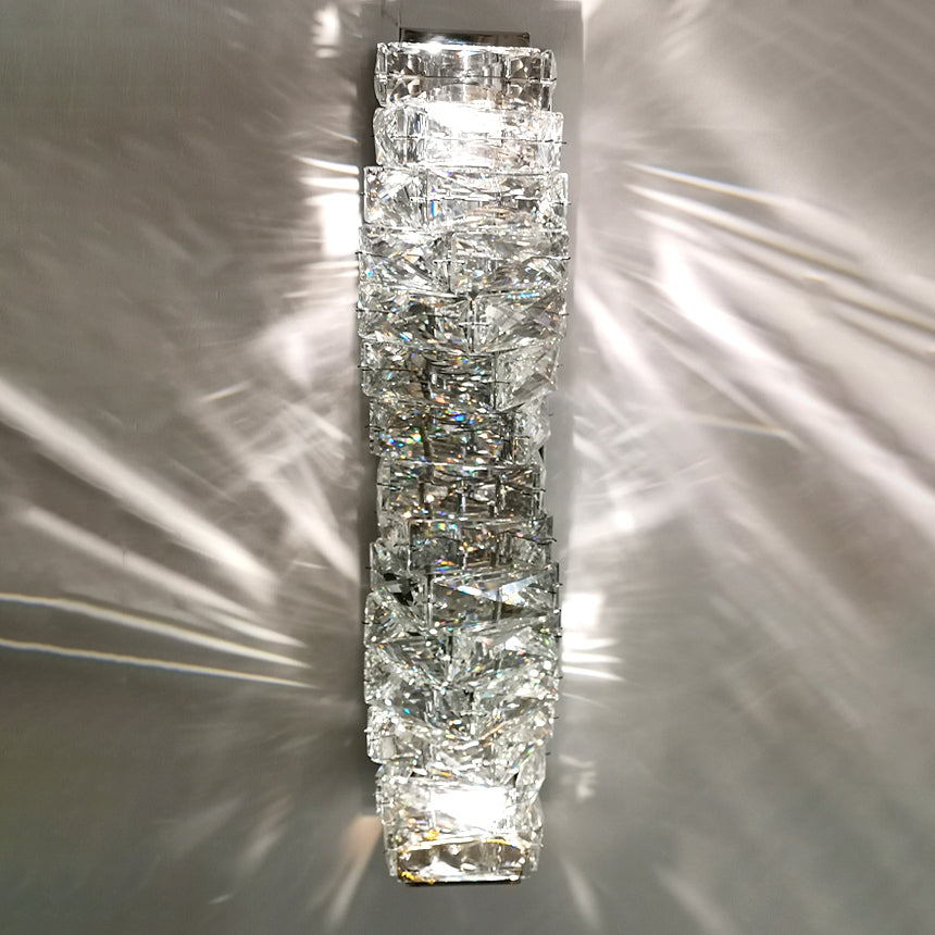 Lampada a monte a parete in cristallo trasparente stile moderno fulmine uniche a parete con le luci di applique