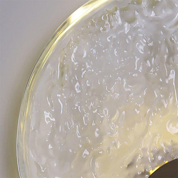 Crystal Ideas de iluminación de pared de 1 luces Round Clear Modern Style Lighting Lights Lights