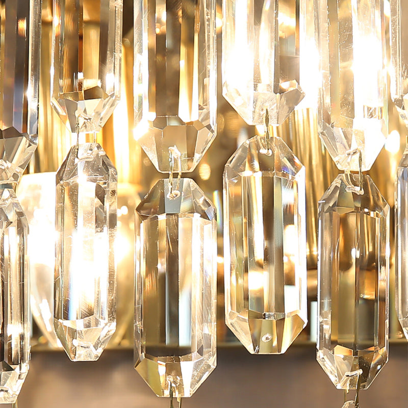 Mont-cylindre Crystal Mur Murd Dismature Style Modern Style 2 LIGHTS MURS LUMILES