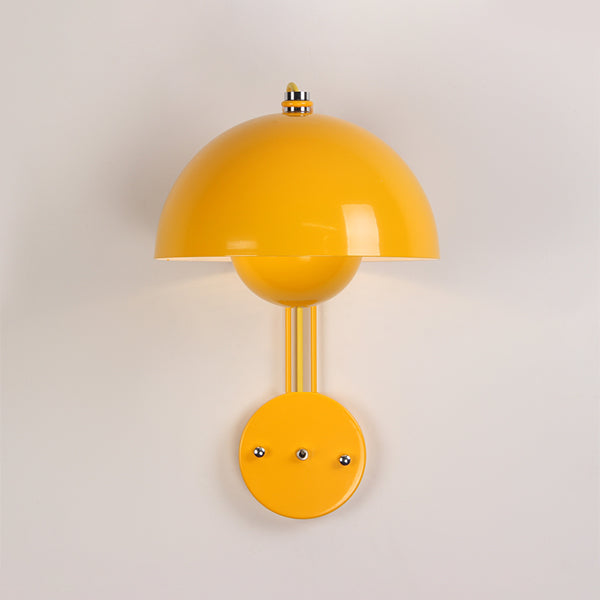 Modern Style Metal Wall Lighting Fixtures 1-Light Dome Sconce Light Fixture