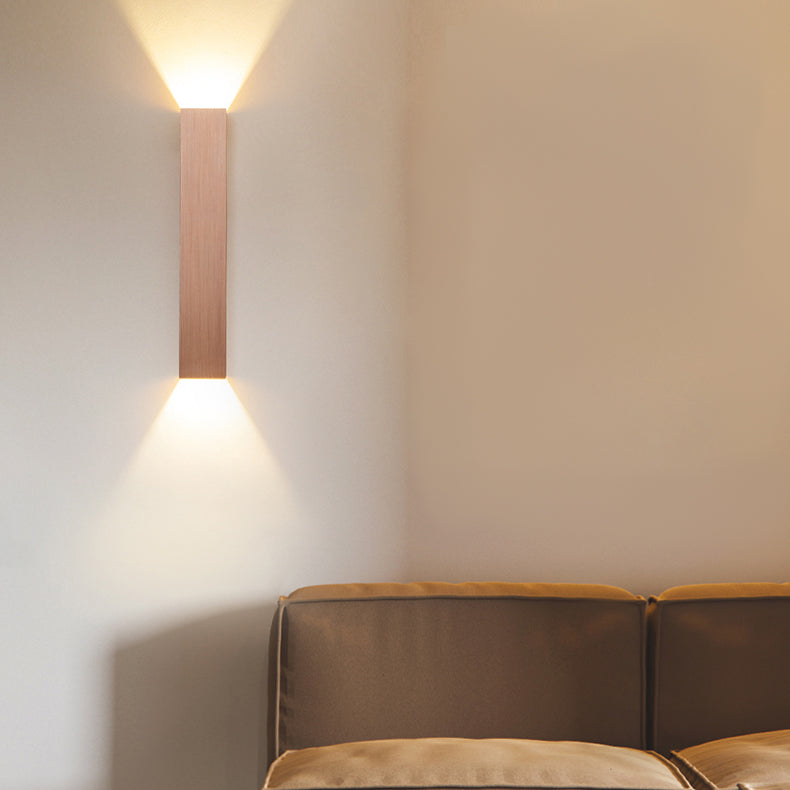 Lampe à lampe murale en aluminium de style moderne Applique 2 LIGHTES RECTANGE CHAMP MURM