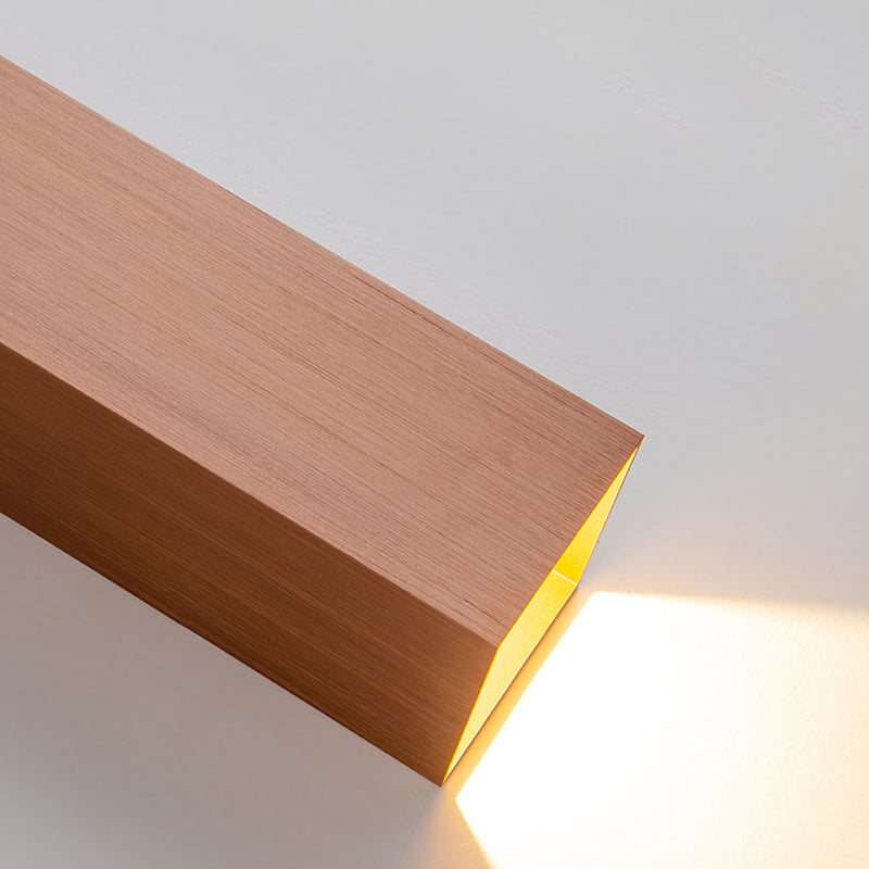 Lampe à lampe murale en aluminium de style moderne Applique 2 LIGHTES RECTANGE CHAMP MURM