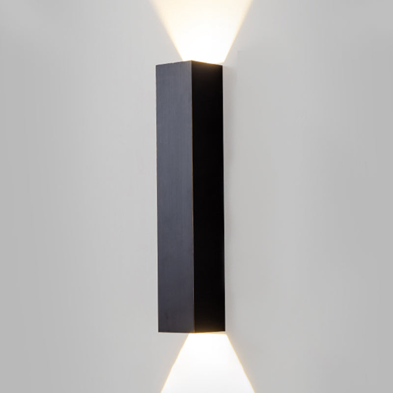 Lampe à lampe murale en aluminium de style moderne Applique 2 LIGHTES RECTANGE CHAMP MURM