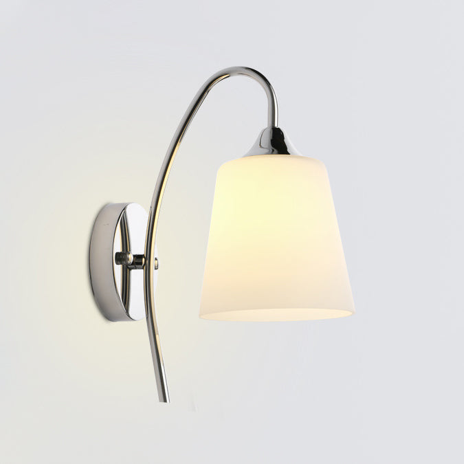 Aparcos de pared de pared de cono de 1 luces de estilo de pared de vidrio de estilo simple