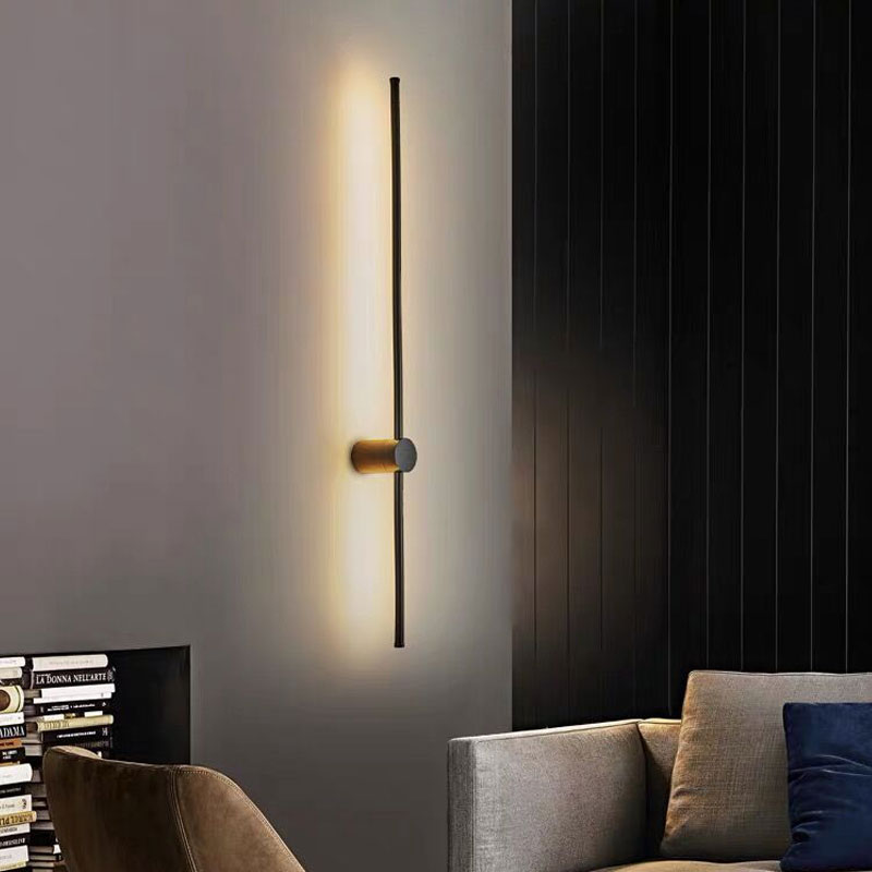 Lineaire wandkandelverlichting Moderne wandverlichting Wandmakerij metaal 1 lichte sconce lichten