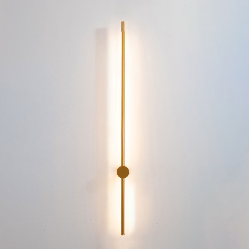Lineaire wandkandelverlichting Moderne wandverlichting Wandmakerij metaal 1 lichte sconce lichten