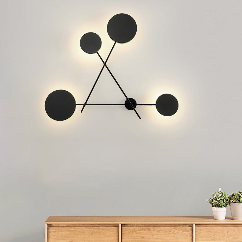 Geometric Sconce Lights Modern Wall Light Fixture Metal 4 Light Wall Sconce Lights
