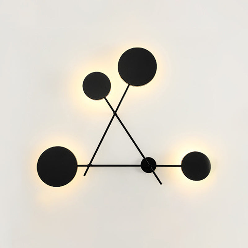 Geometric Sconce Lights Modern Wall Light Fixture Metal 4 Light Wall Sconce Lights