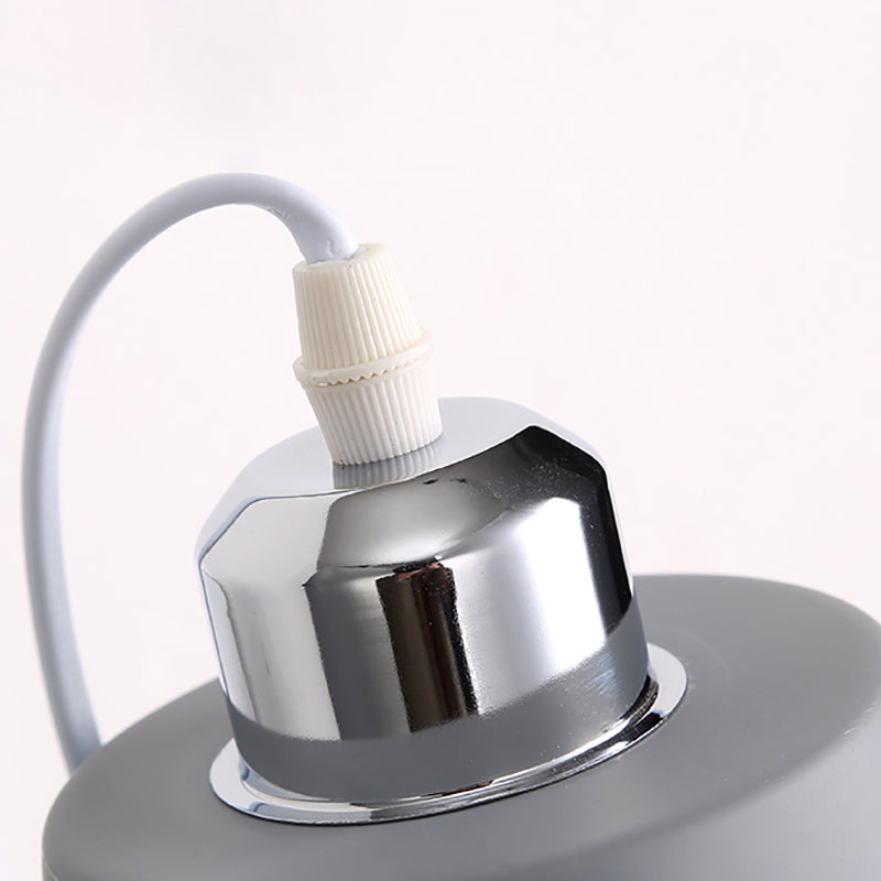 Gray/White/Pink/Yellow/Blue/Green Conical Sconce Light Fixture Minimalist Metal 1 Light Wall Mount Lamp for Bedside