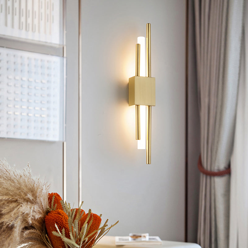 Iluminación de la pared de la pared cilindro luces de pared modernas metal 1 lámparas de luz de luz