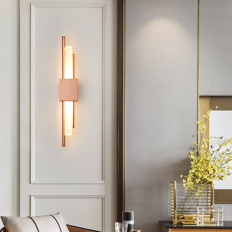Iluminación de la pared de la pared cilindro luces de pared modernas metal 1 lámparas de luz de luz