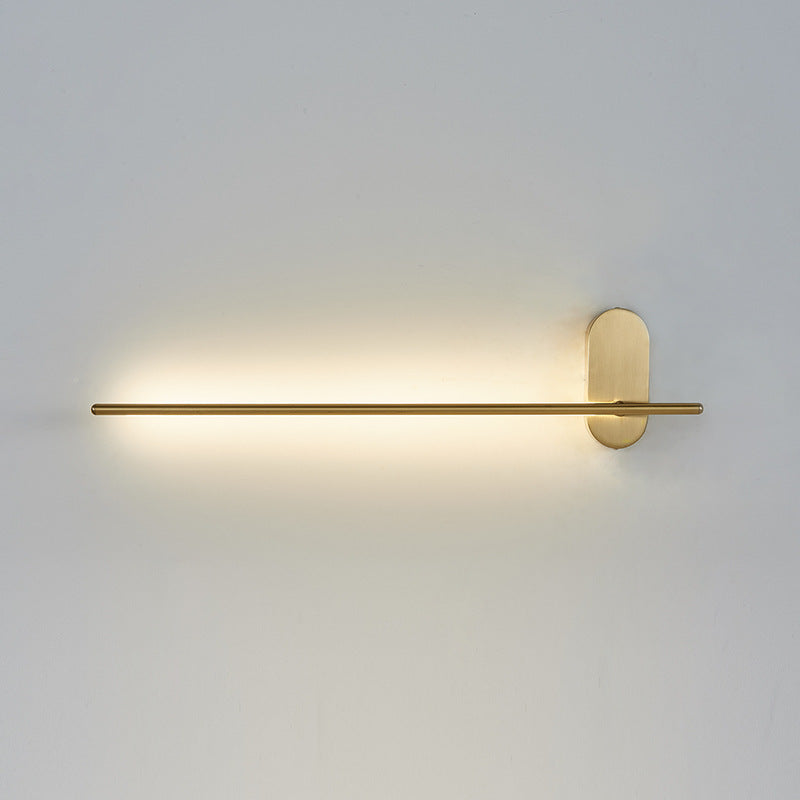 Lámpara de pared moderna de la pared Lucina de pared de pared Luz de metal en acabado dorado